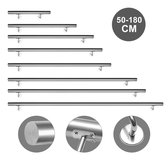 Trapleuning 180cm (diameter 42mm) ,Zilver