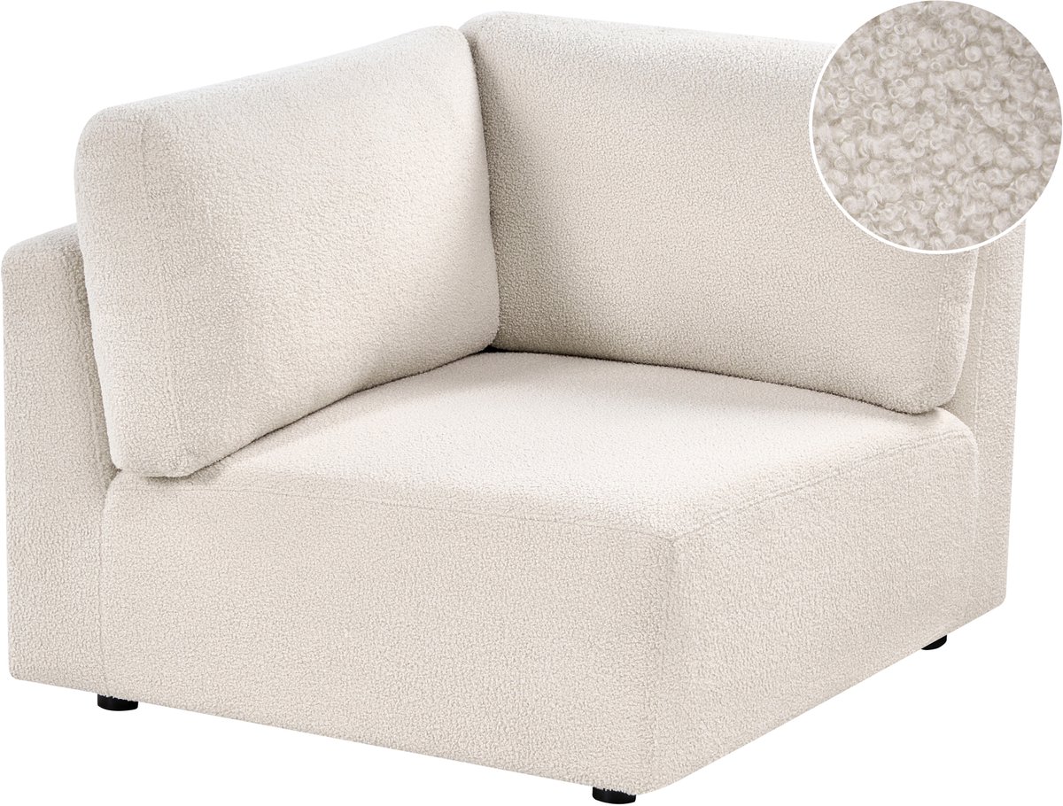 KIVVIK - Hoekmodule - Gebroken wit - Bouclé