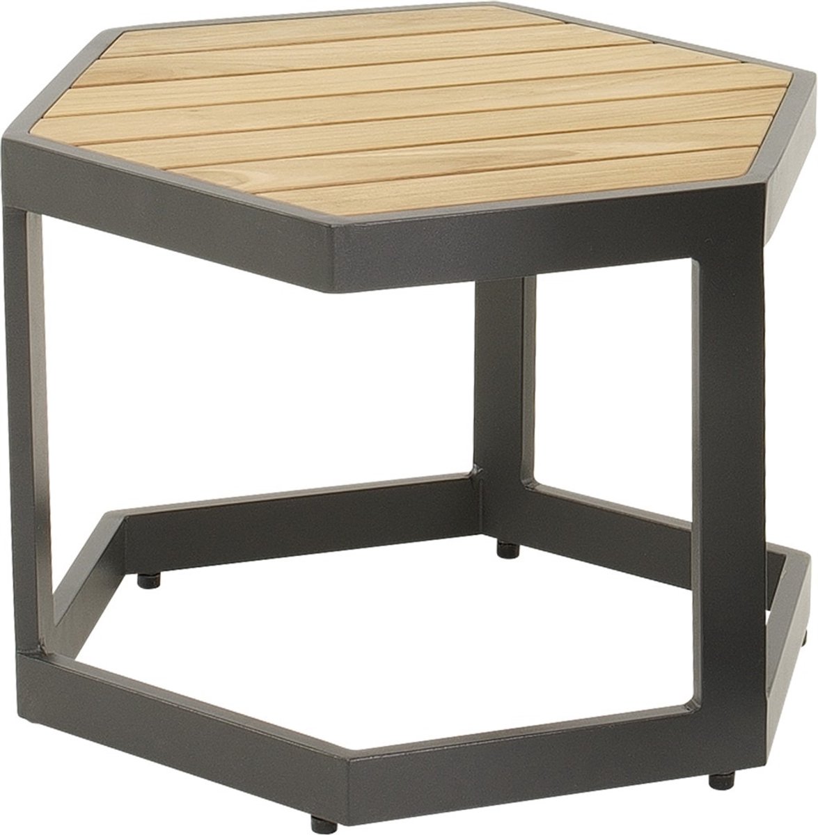 Beistelltisch Esagono 48x41,5x34cm anthrazit - Moderne bijzettafel
