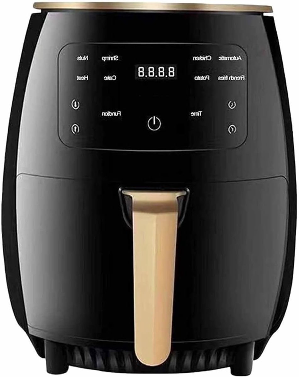 Heteluchtfriteuse - Airfryer - 4.5L- 1400W - Intelligente Deep Air Fryer - Heteluchtcirculatiekoker - Smart Touch AirFryer - Zwart