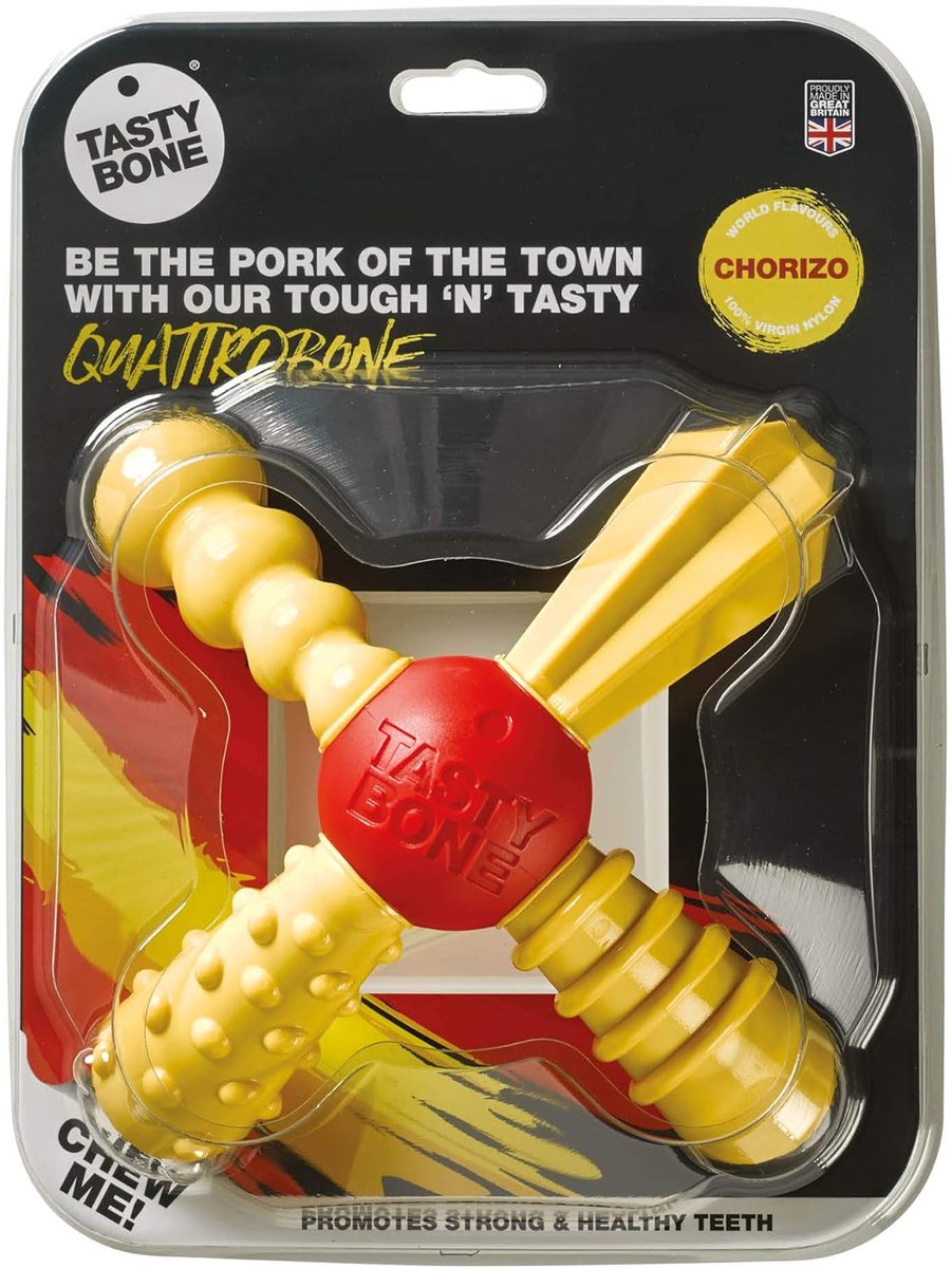 Hondenbot - Kauwspeeltje - Langdurig vermaak - Smaak door en door - Large - Chorizo