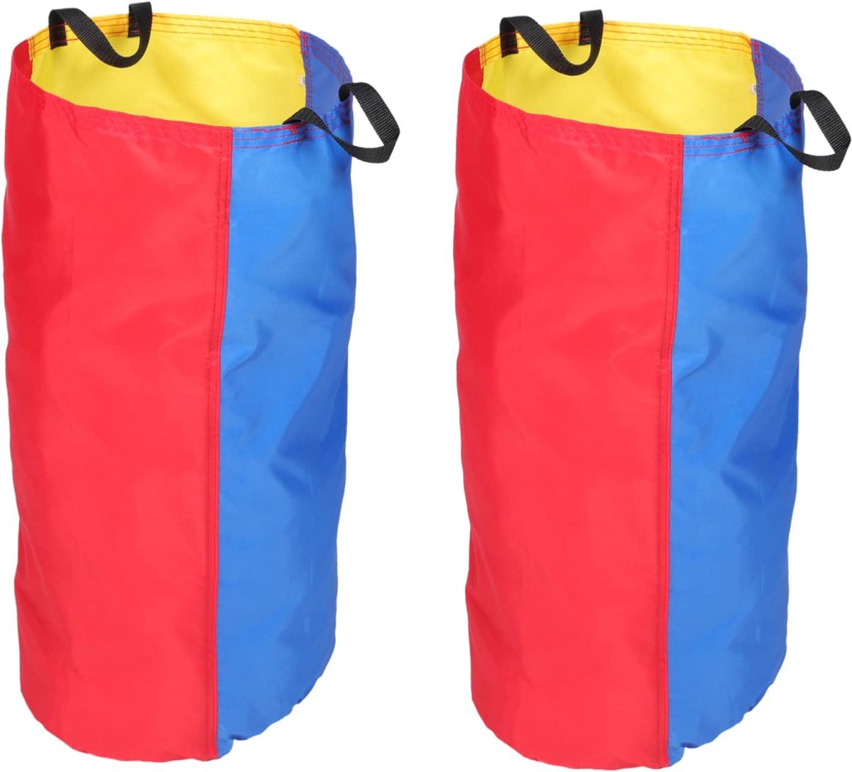Springzakken Set - Racezakken Aardappelzakken - Buitenfeest Spel - Dubbele Handvatten - 69 x 45 cm - Kleurrijk