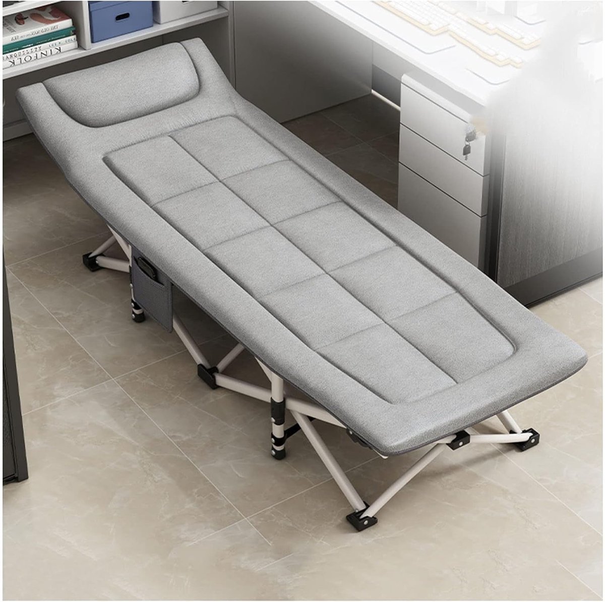 Kampeerbed Opvouwbaar - Ligstoel Buiten - Outdoor Ontspanning - Lichtgewicht Draagbaar - 190x71x35cm