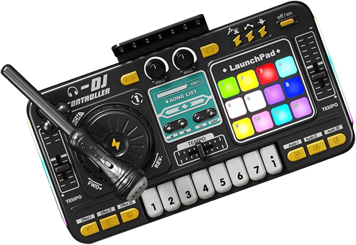 Elektrische Muziekmixer - DJ Speelgoed - Muziek Maken - Draagbaar Oplaadbaar - 40 x 24 x 9 cm