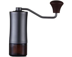 Handmatige Koffiemolen - Bonenmaler Keuken - Verse Koffie Zetten - Antislip Ontwerp - 14.8 x 5.4 cm - Zilver