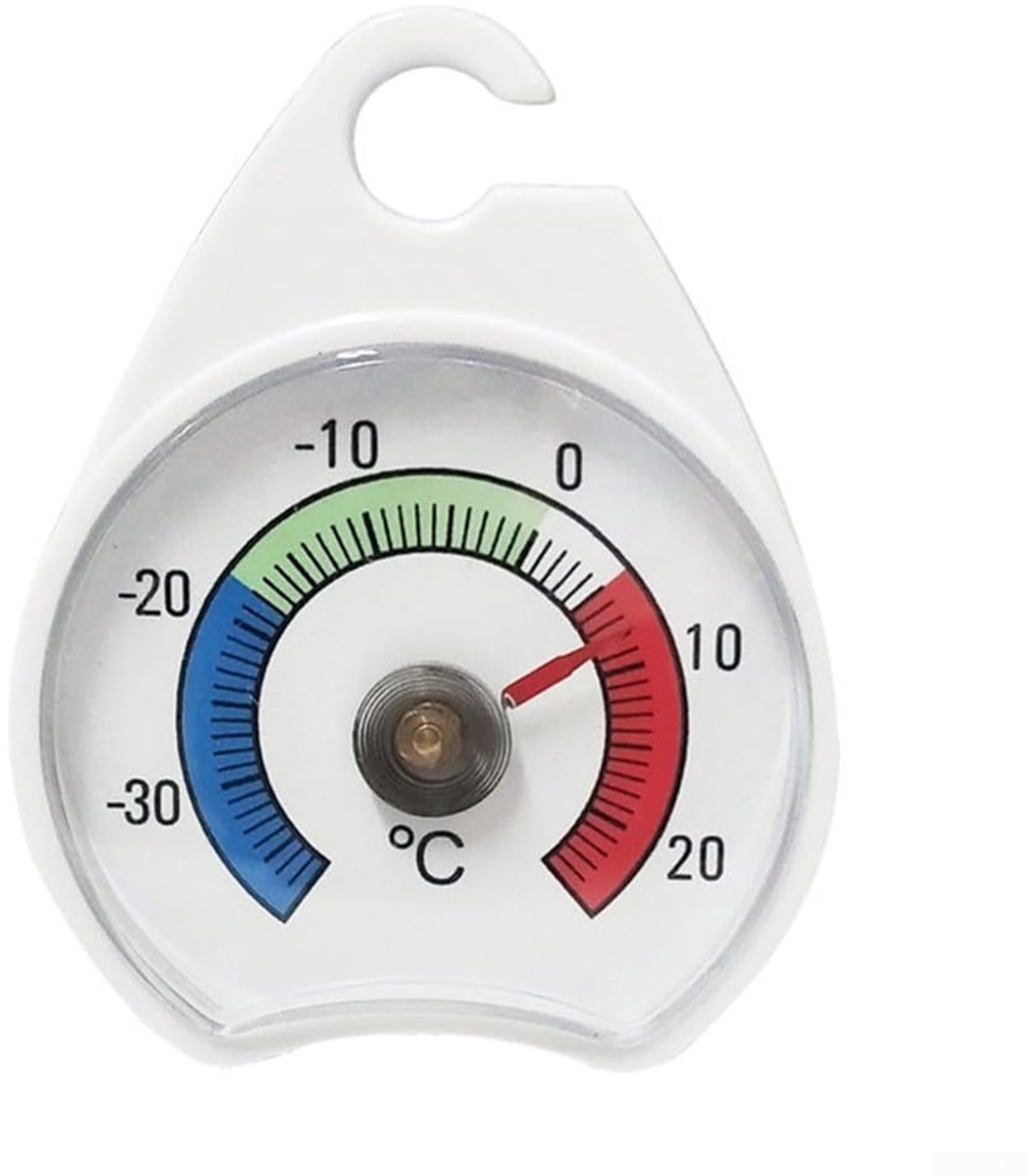 Koelkast Vriezer Thermometer - Temperatuur Monitor - Voedsel Bewaren - Geen Batterijen Nodig - 10 x 7 x 3 cm