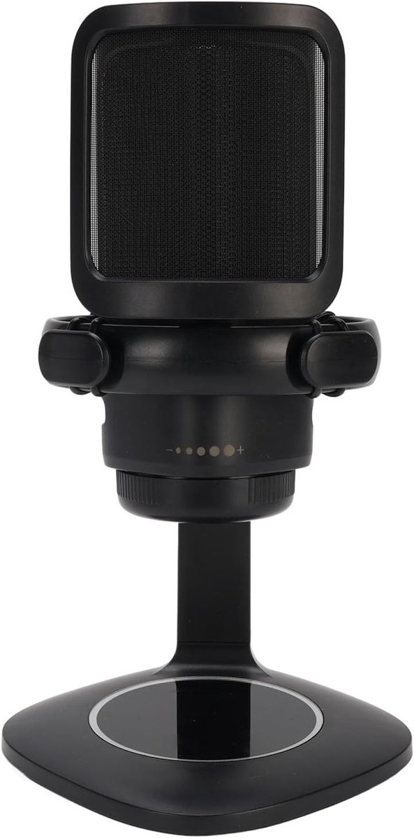 Gaming Microfoon - Condensator Microfoon - Streaming Podcasting - RGB Verlichting - 1.8m Kabel - Zwart