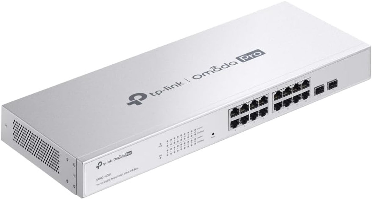 Netwerk Switch - Gigabit Switch - Meerdere Apparaten - 16 Poorten - Rack Mountable - Zilver