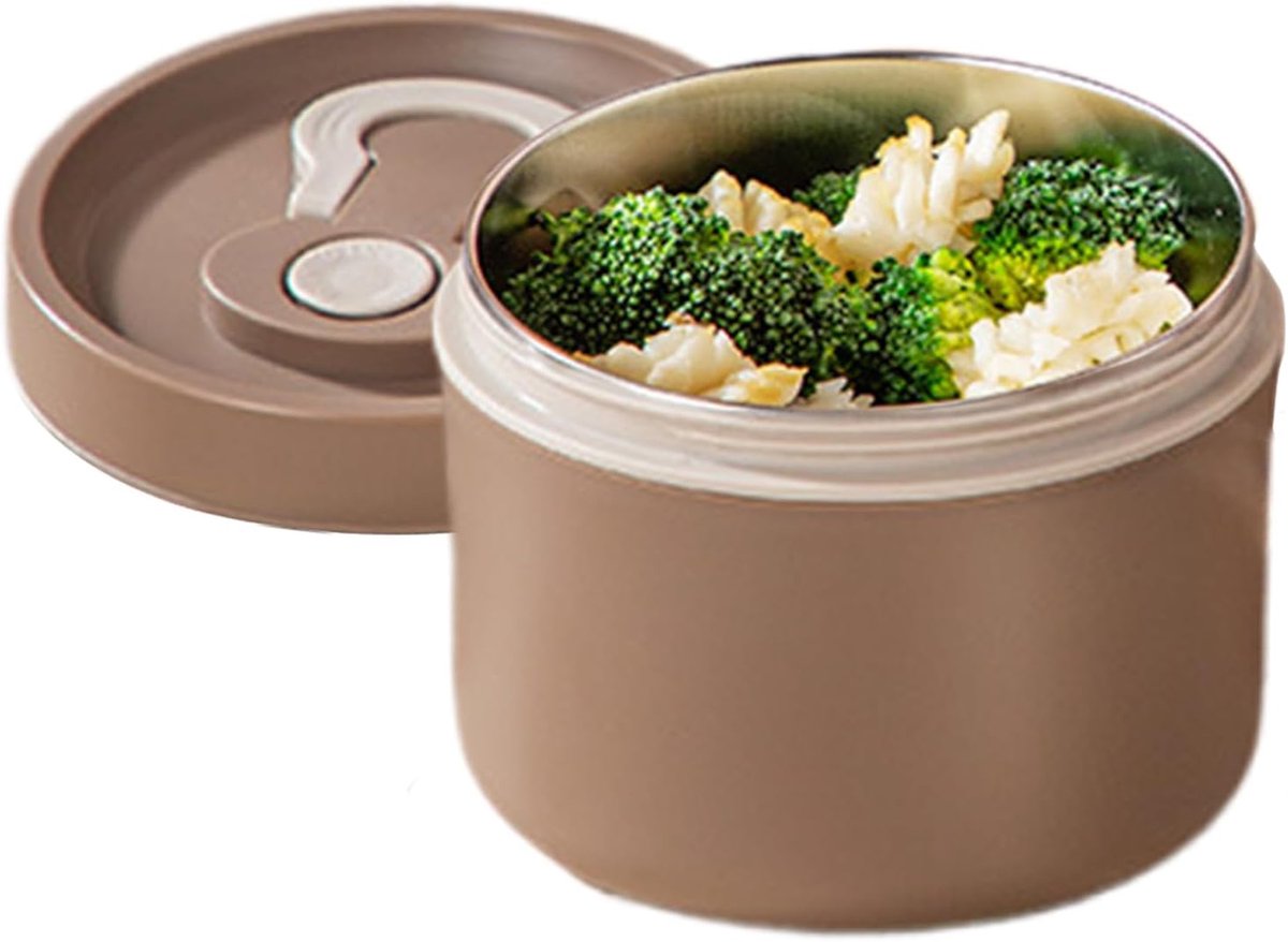 Voedselcontainer - Maaltijdbak - Lunch meenemen - Dubbellaags geïsoleerd - 117 x 95 cm - Koffie