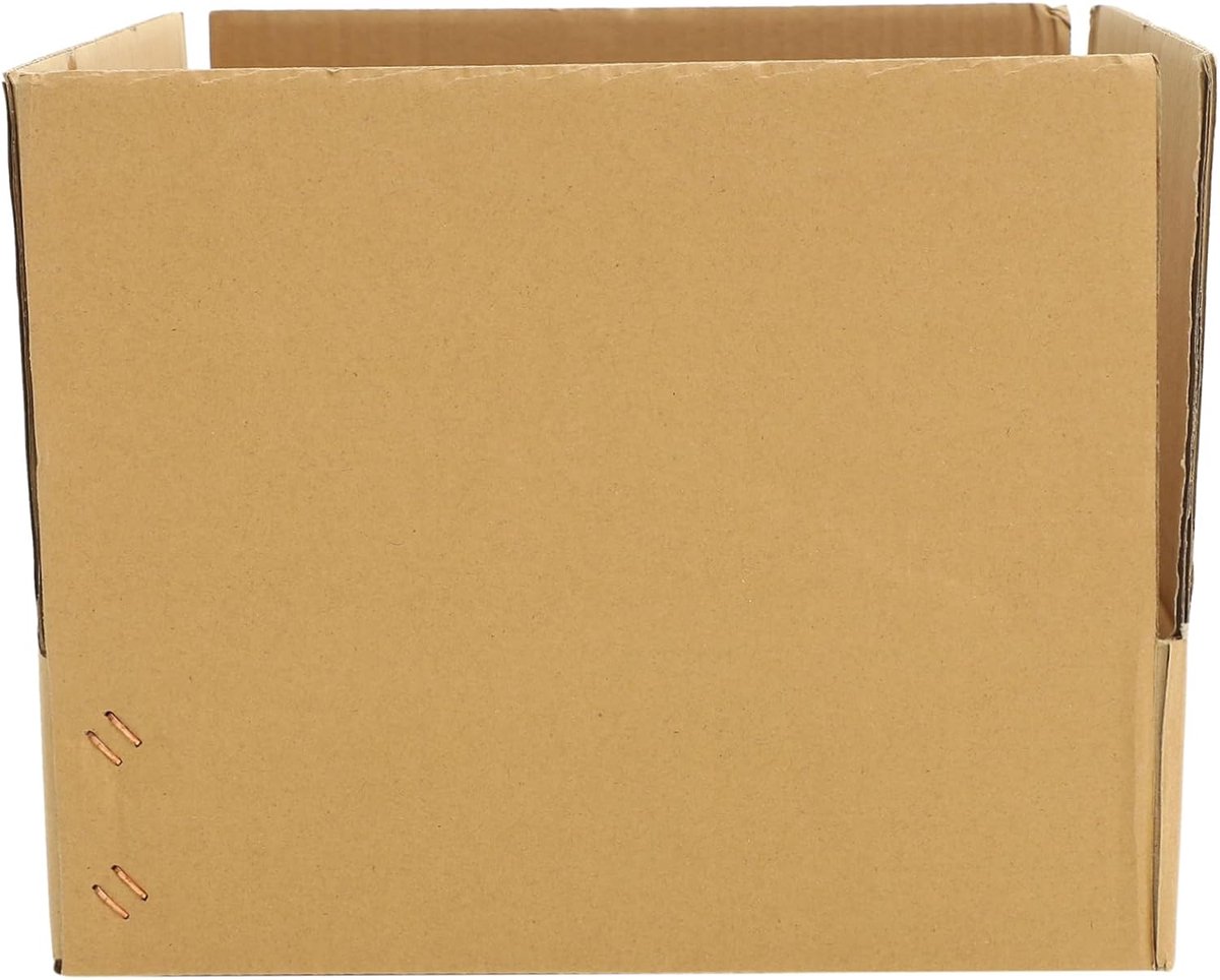 Opbergdozen Golfpapier - Verhuisdozen Verdeeld - Veilig Verpakken - Meerdere Roosters - 345 x 345 cm - Kaki