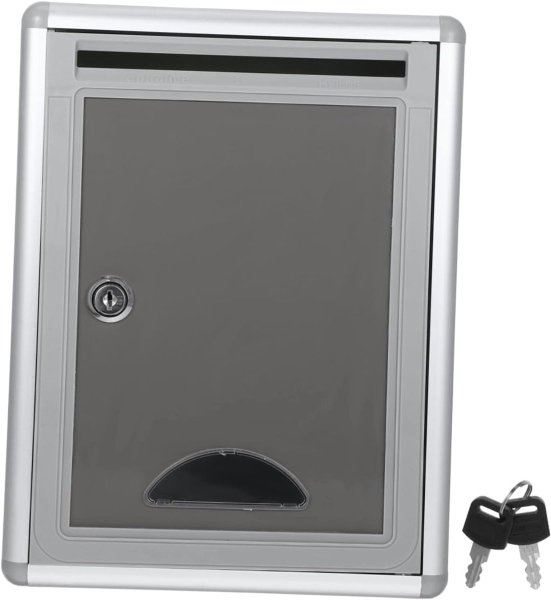 Wandmontage Brievenbus - Suggestie Box - Bedrijf Gebruik - Lichtgewicht Aluminium - 28.5x21.5x10.5cm - Grijs