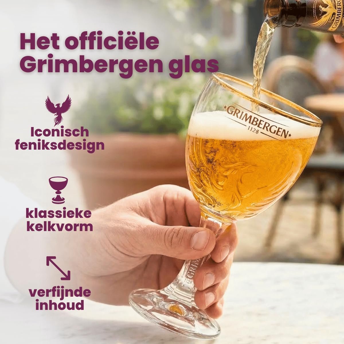 Bierglazen op Voet - Drinkglazen Set - Bier Serveren - Vaatwasserbestendig - 250 ml - Transparant