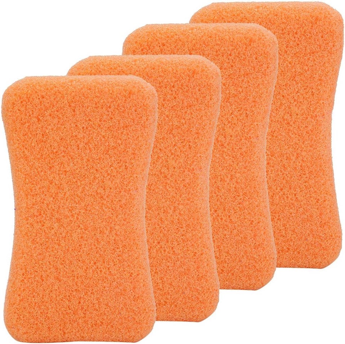 Voeten Puimsteen - Eelt Verwijderaar - Voetverzorging Thuis - Set van 4 stuks - 40 gram - Oranje