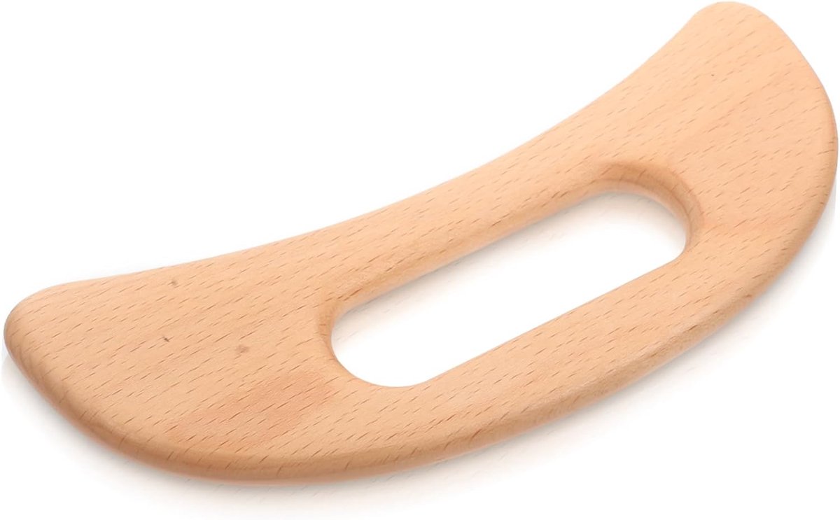 Draagbare Massageplank - Houten Gua Sha - Lichaamsverzorging Thuis - Ergonomisch Ontworpen - 195 x 75 cm - Natuurlijk Hout