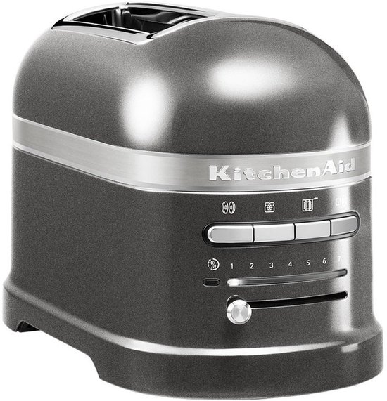 Kitchenaid Broodrooster - Artisan - Toaster met 2 sleuven en verwijderbaar kruimelbakje - Grijs