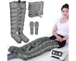 Luchtcompressie Massager - Pressotherapie Lymfedrainage - Been Herstel - 8 Holte Systeem - Instelbare Druk - Meerkleurig