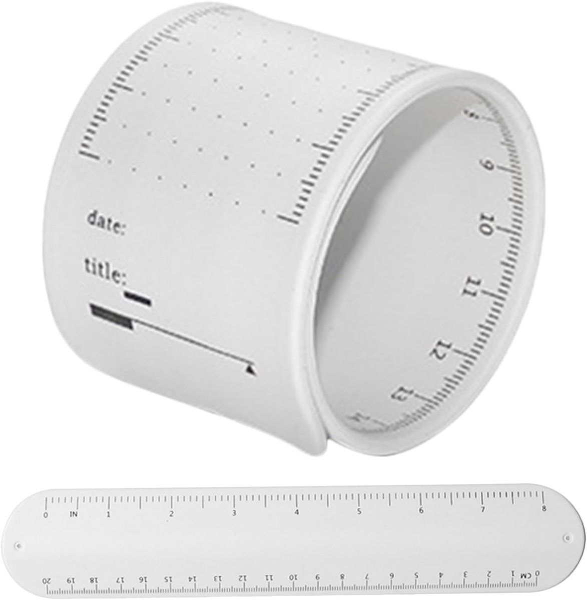 Memo Armband - Notitie Band - Taken Noteren - Herbruikbaar Uitwisbaar - 23.7 x 4.6 cm - Wit