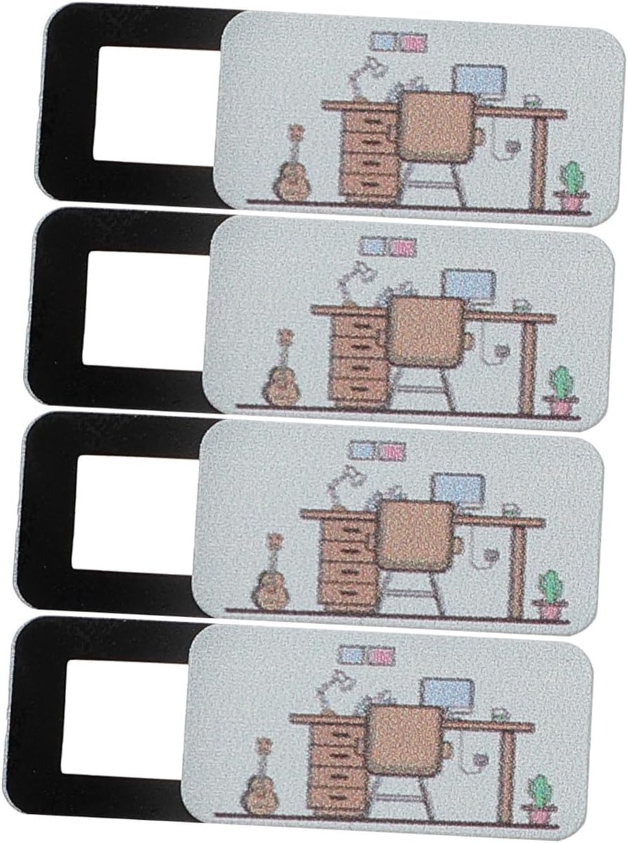 Camerabeschermer - Privacy Cover - Bescherming Privacy - Ultra Dun Ontwerp - 1.5x0.5cm - Zwart