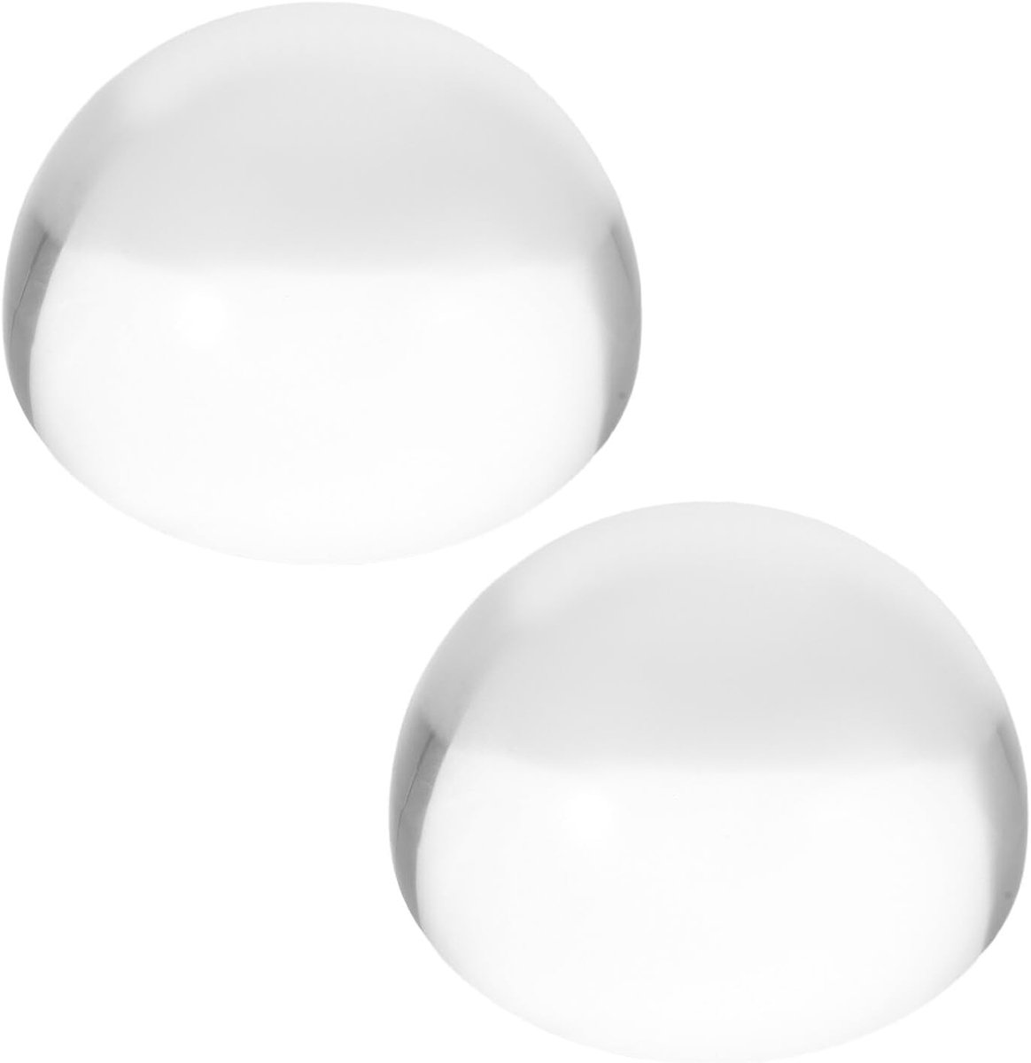 Vergrootglas Halfbol - Leesloep Papiergewicht - Gedetailleerd Lezen - Stootbestendig Acryl - 2 Stuks 10x Vergroting - Transparant