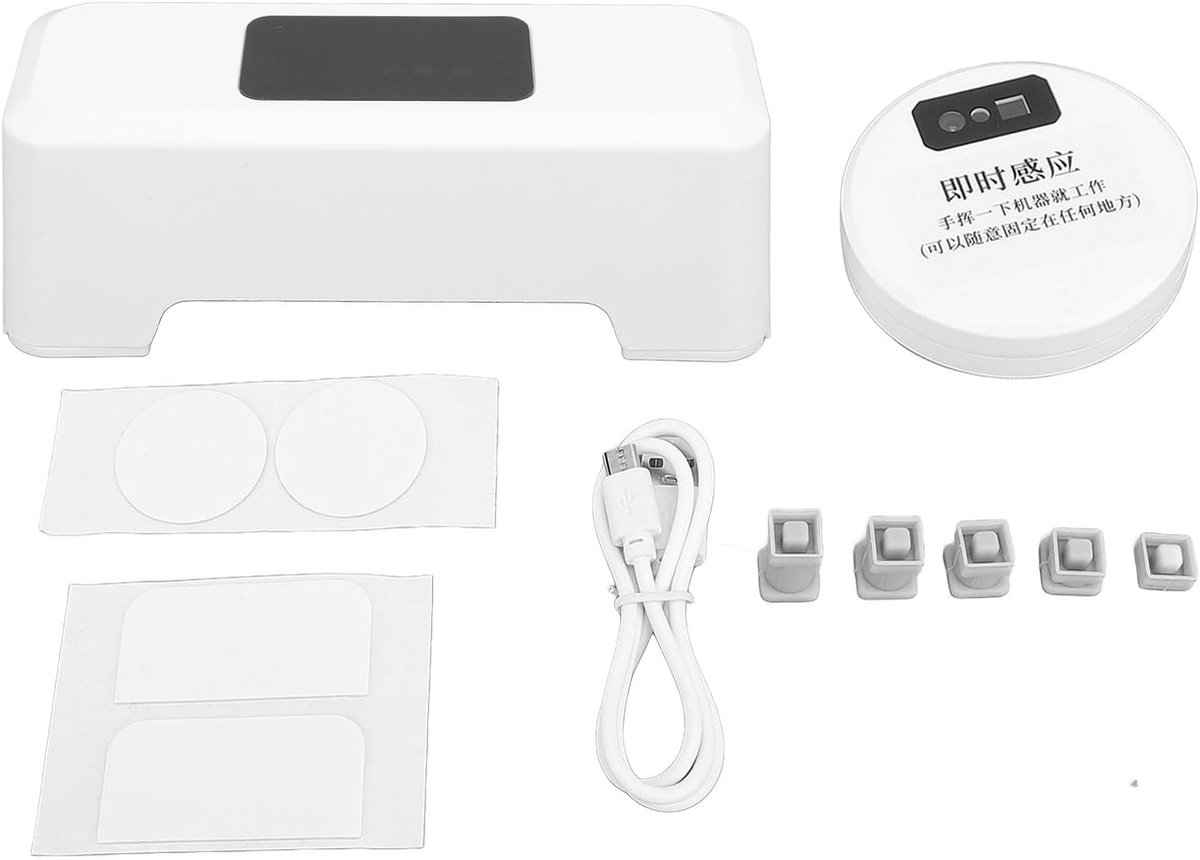 Automatische WC Spoeler - Contactloze Knop - Hygiënisch Gebruik - Infrarood Sensor - Oplaadbaar - Wit