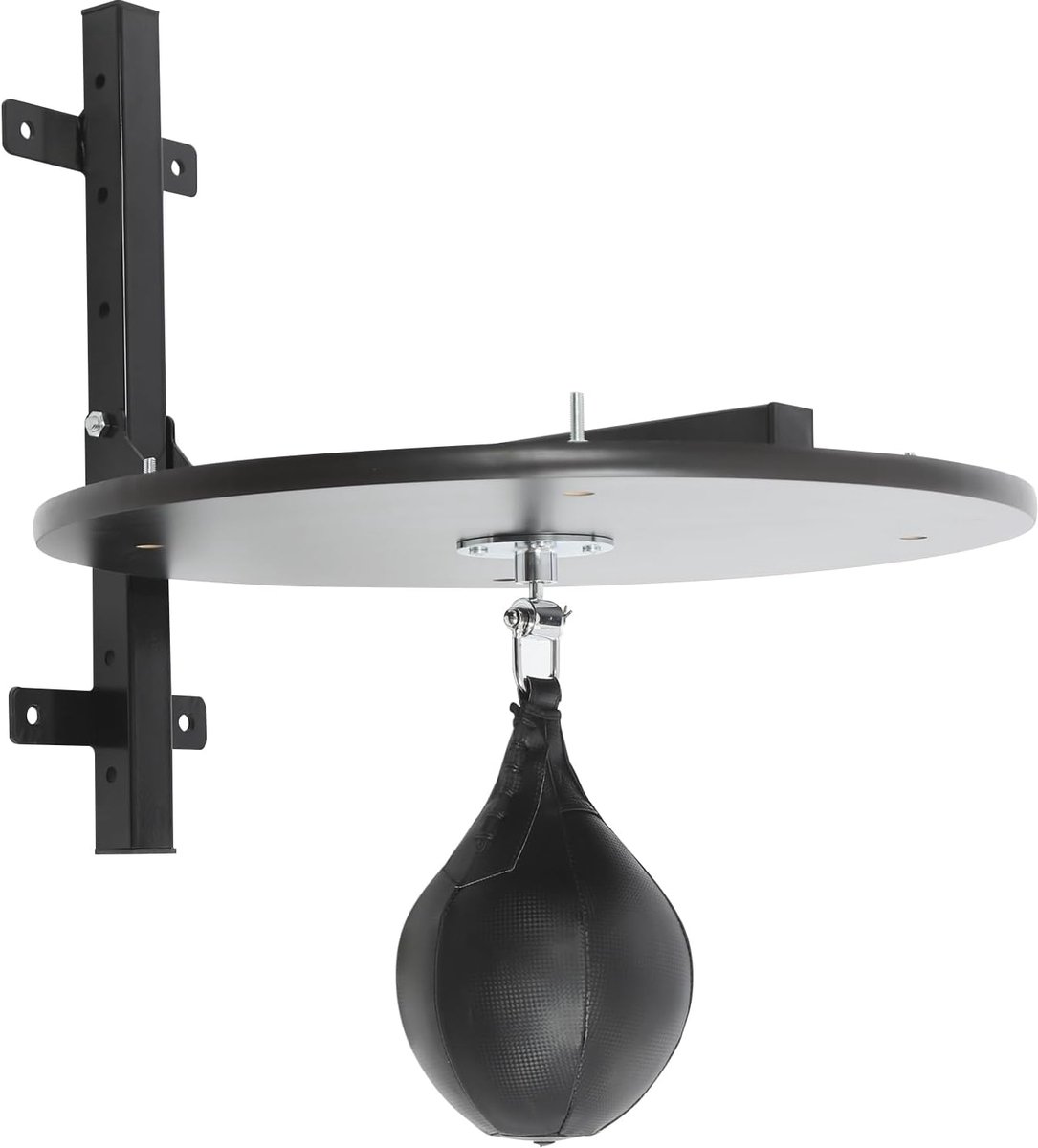 Speed Bag Platform - Bokszak Platform - Boksen en Training - In Hoogte Verstelbaar - 60 x 60 cm - Zwart