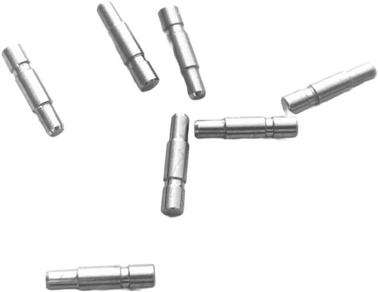 Spoelpen Visserijmolen - Onderdeel Reel - Precieze Uitlijning - Roestvrij Staal - 7.6 mm Lengte - Zilver — afbeelding 3