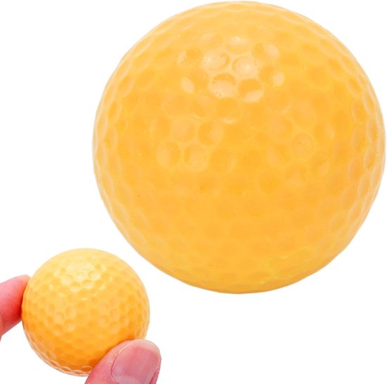 Drijvende Golfbal - Waterbaan Bal - Golfoefening Buiten - Windtunnel Ontwerp - 17 Inch Diameter - Geel — afbeelding 2