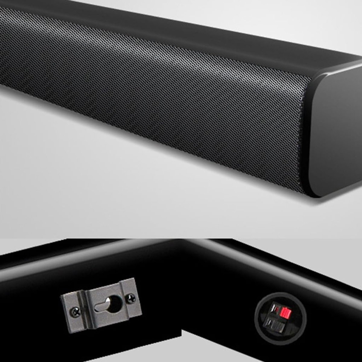 Passieve Soundbar - Subwoofer speaker - Film en gaming - Verbetert basgeluid - 110 x 11 x 11 cm