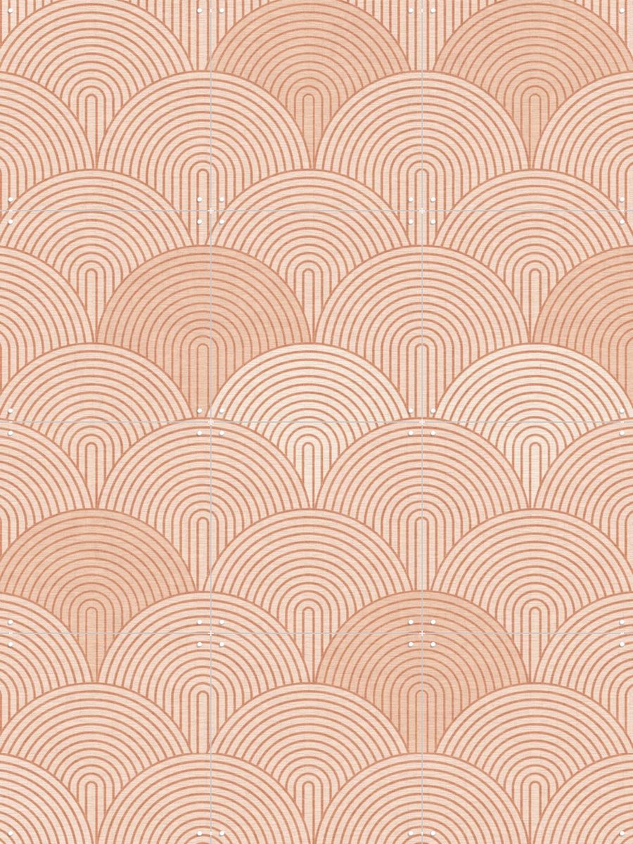 IXXI Japandi Abstract Arches, Bloomery Decor - 60 x 80 cm - Gratis ophangtool - Grote wanddecoratie en posters - Abstract, Minimalisme, Geometrische
