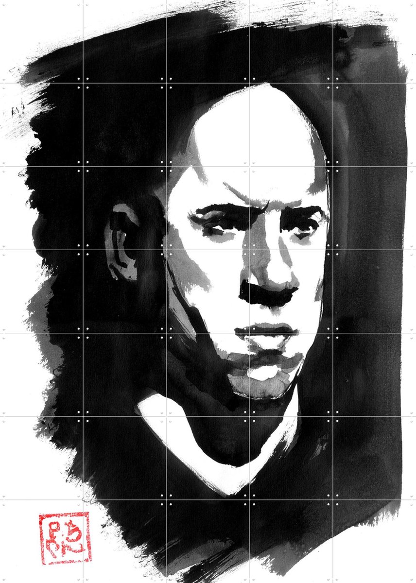 IXXI Vin Diesel I, Péchane - 100 x 140 cm - Gratis ophangtool - Grote wanddecoratie en posters - Pop art, Illustraties, Mancave