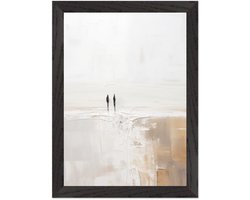 Abstract - Silhouettes 2 Poster met Lijst A4 21x29.7 cm - inclusief lijst