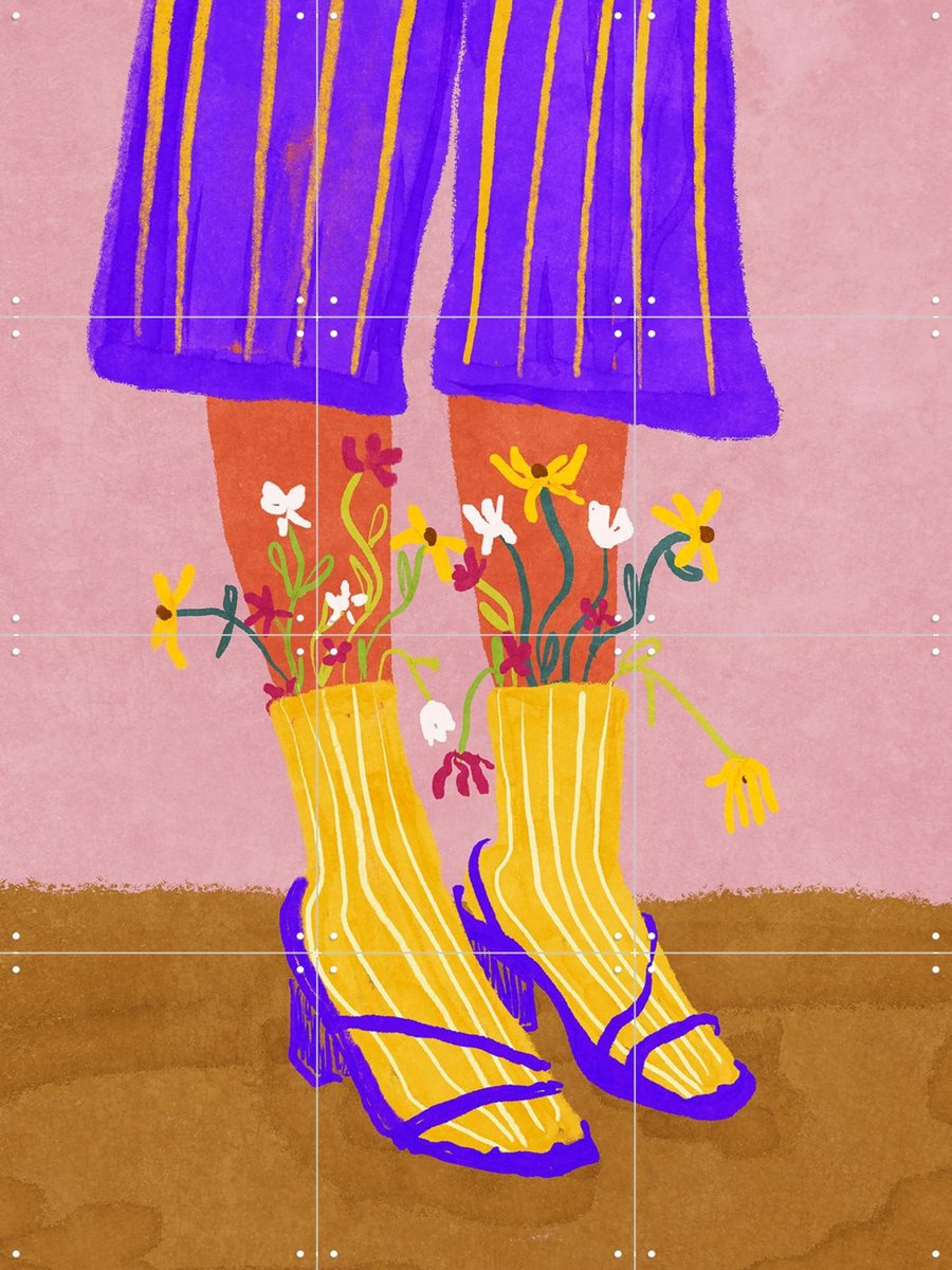IXXI Fashion Shoot, Raissa Oltmanns - 60 x 80 cm - Gratis ophangtool - Grote wanddecoratie en posters - Illustraties, Digitale Kunst, Speels, Grafisch