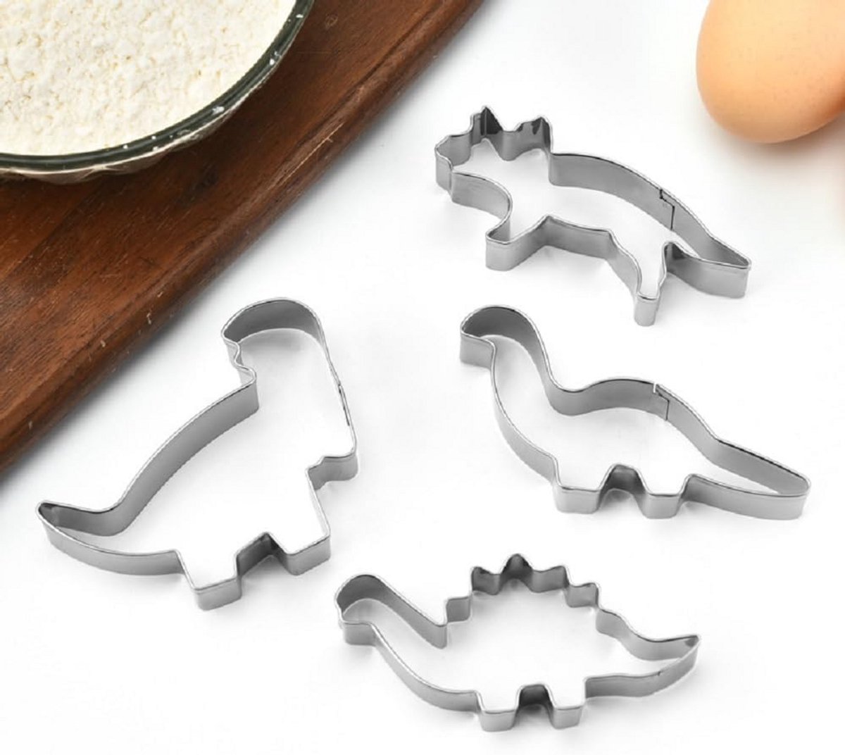 Set van 4 Dinosaurus Uitsteekvormen voor Koekjes