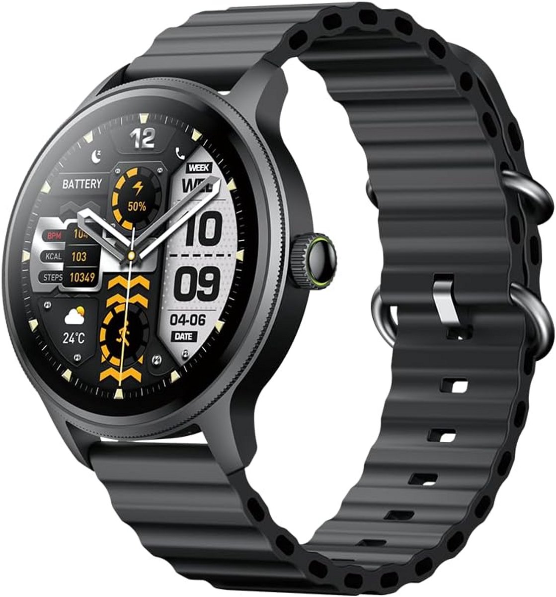 Smartwatch met AMOLED Display, Bluetooth Bellen en IP68 Waterdicht