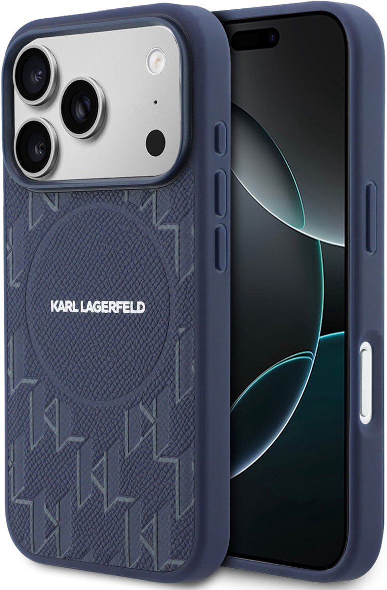 Karl Lagerfeld Back cover voor Apple iPhone 17 Pro in de kleur Navy
