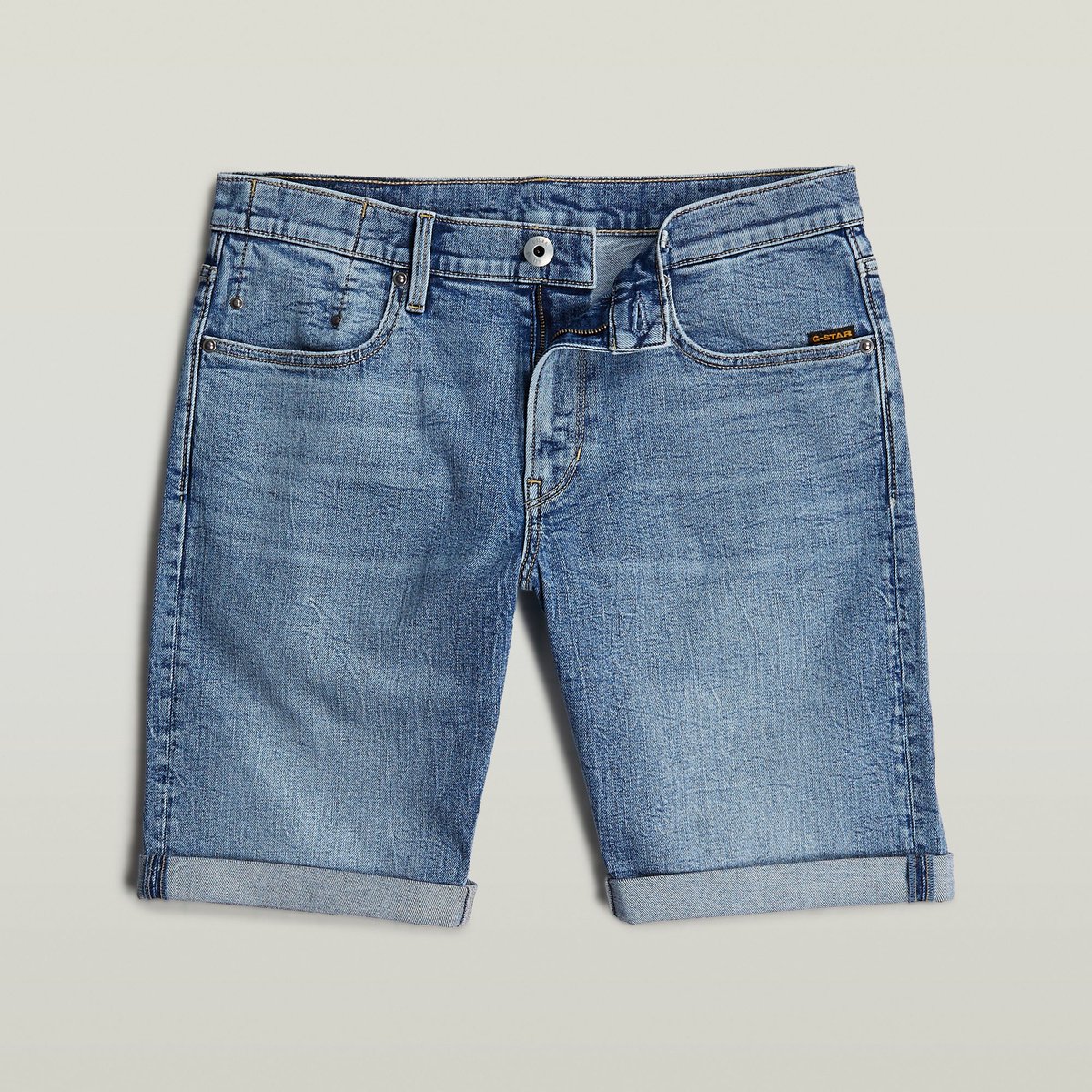 G-Star Raw 3301 Slim Short Jeans Heren Broek Lichtblauw