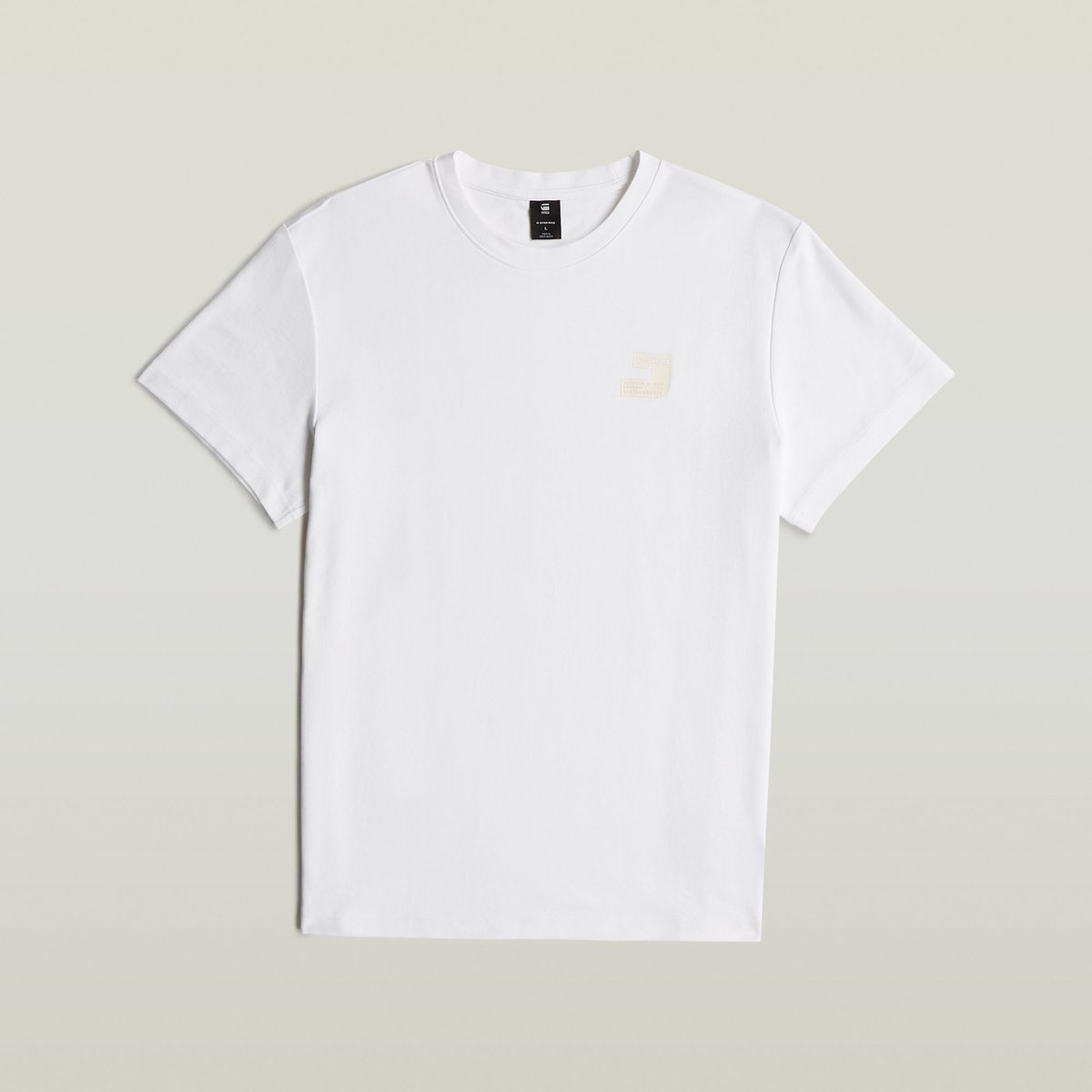 G-Star Chest logo r t Heren T-shirts Wit