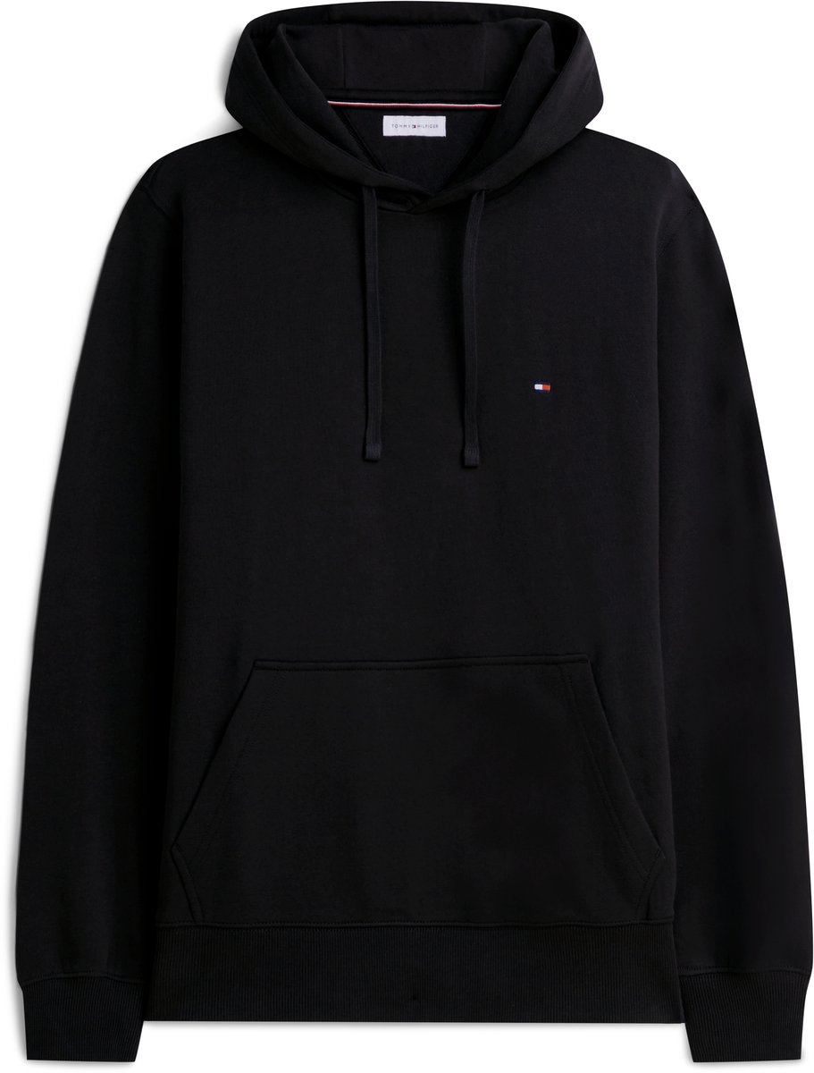 Tommy Hilfiger heren hoodie katoen - zwart