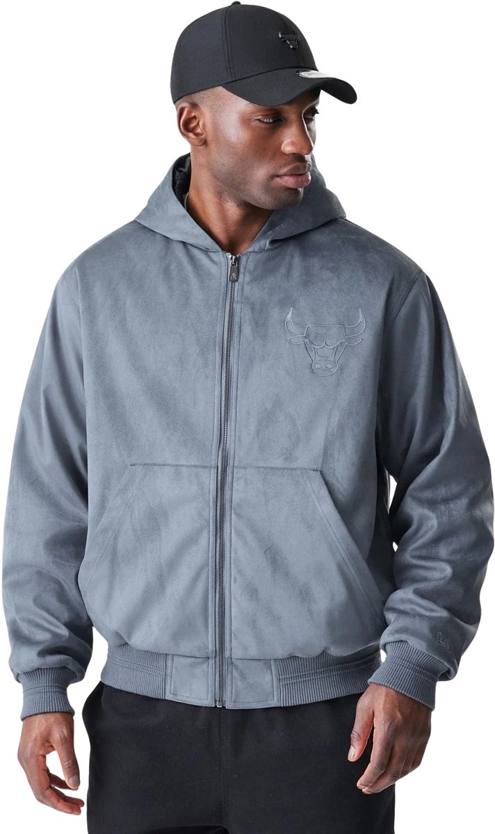 Hoodie New Era NBA Chicago Bulls Suede Blauw