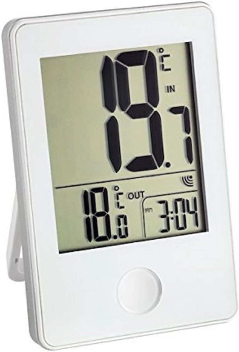 Draadloze Binnen- en Buitenthermometer met Groot Display en Tijdsweergave