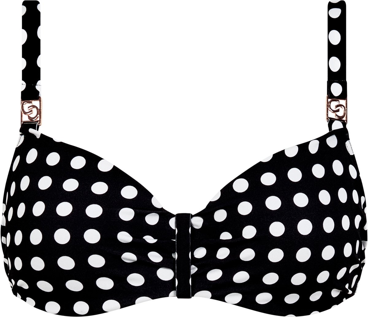 Chantelle Sauvage Bandeau Bikini Top Dolce - Zwart/Wit