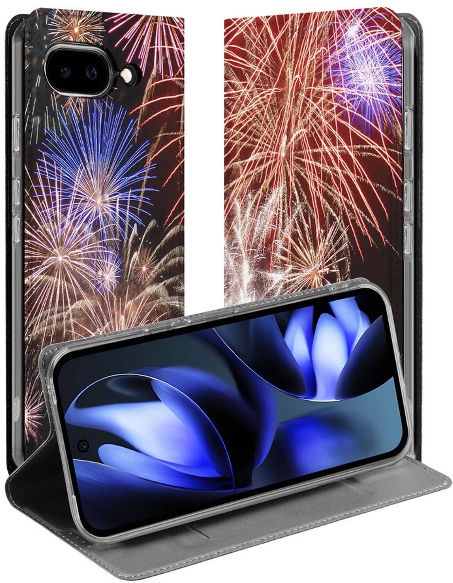Google Pixel 9a Standcase Hoesje Vuurwerk