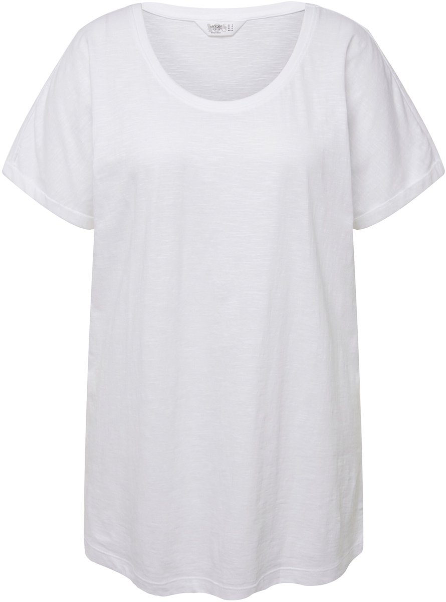 Angel of Style - Dames - T-shirt ronde hals korte mouwen - Sneeuwwit - Maat 56