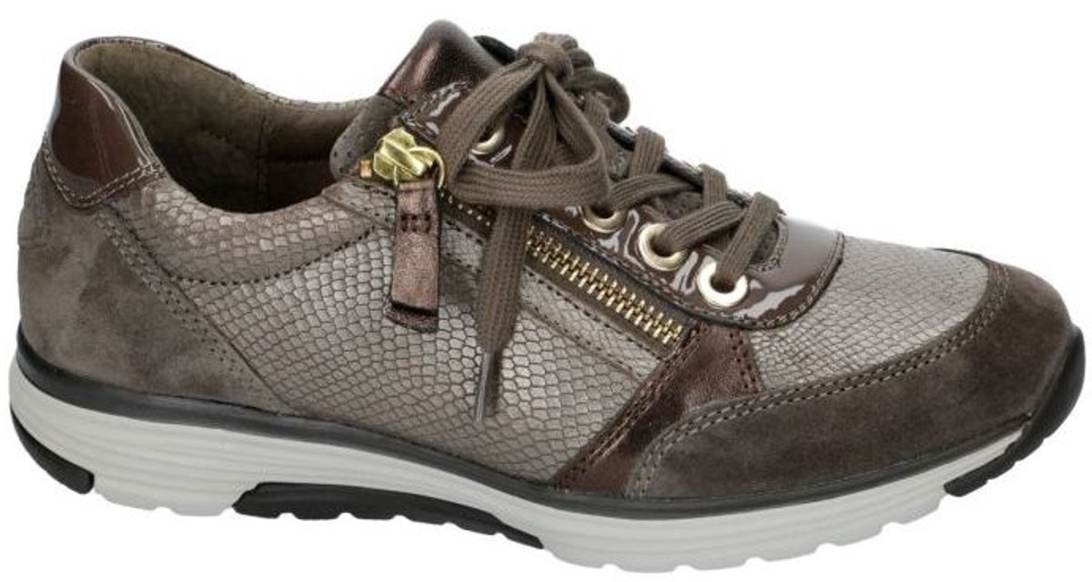 Rollingsoft -Dames - taupe - sneakers - maat 36