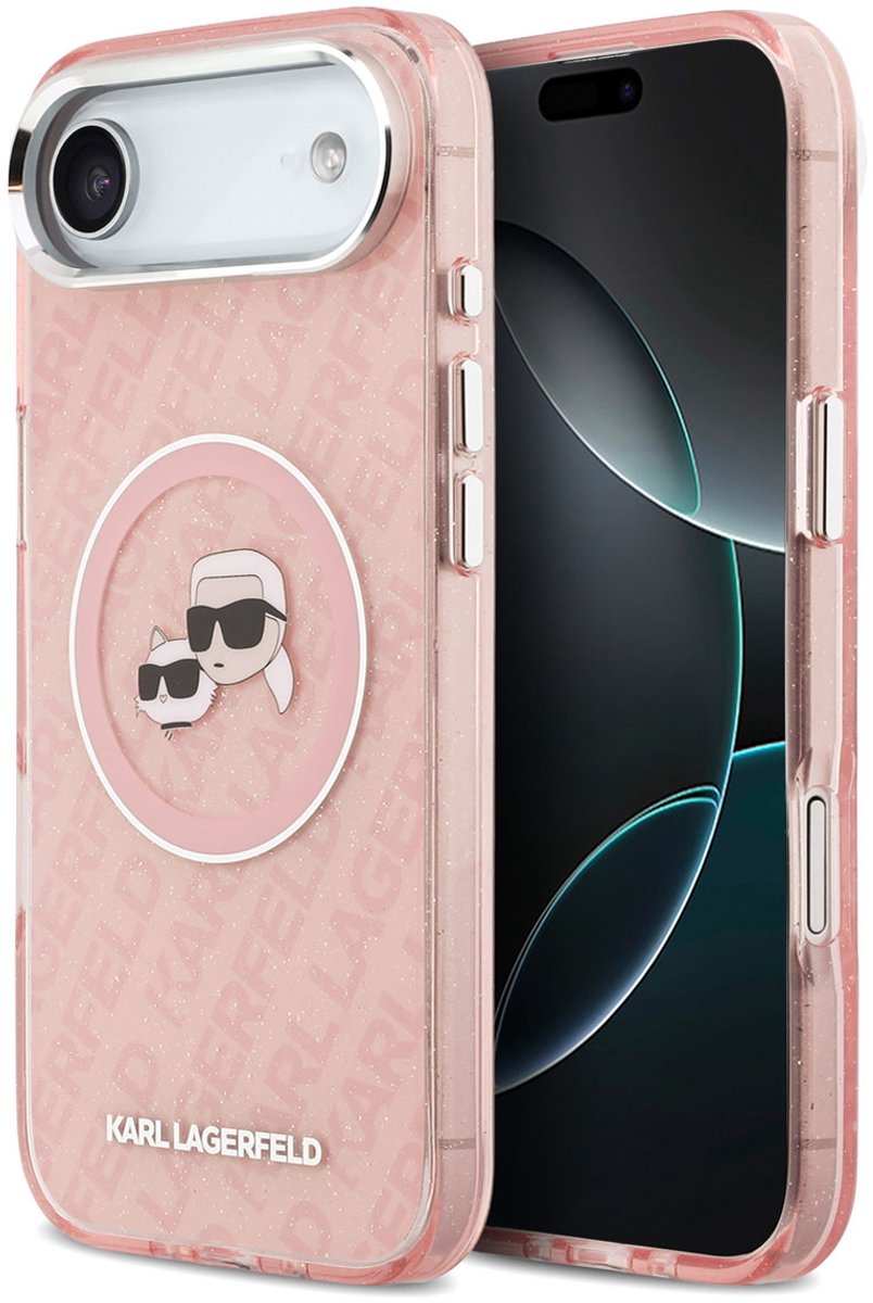 Karl Lagerfeld Telefoonhoesje voor iPhone 17 Air - MagSafe geschikt - Roze
