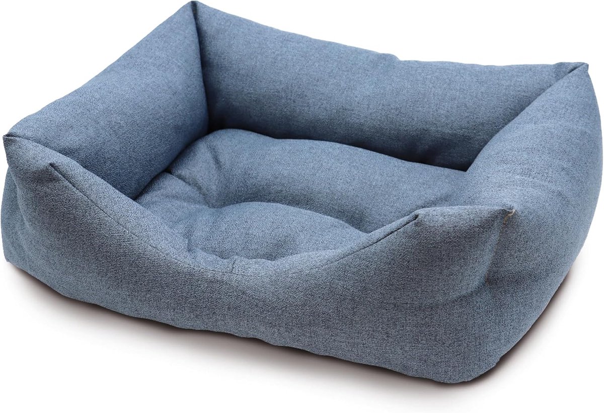 Hondenbed - Huisdierkussen - Comfortabel Rusten - Waterdicht en Afstotend - 50 x 35 cm - Blauw