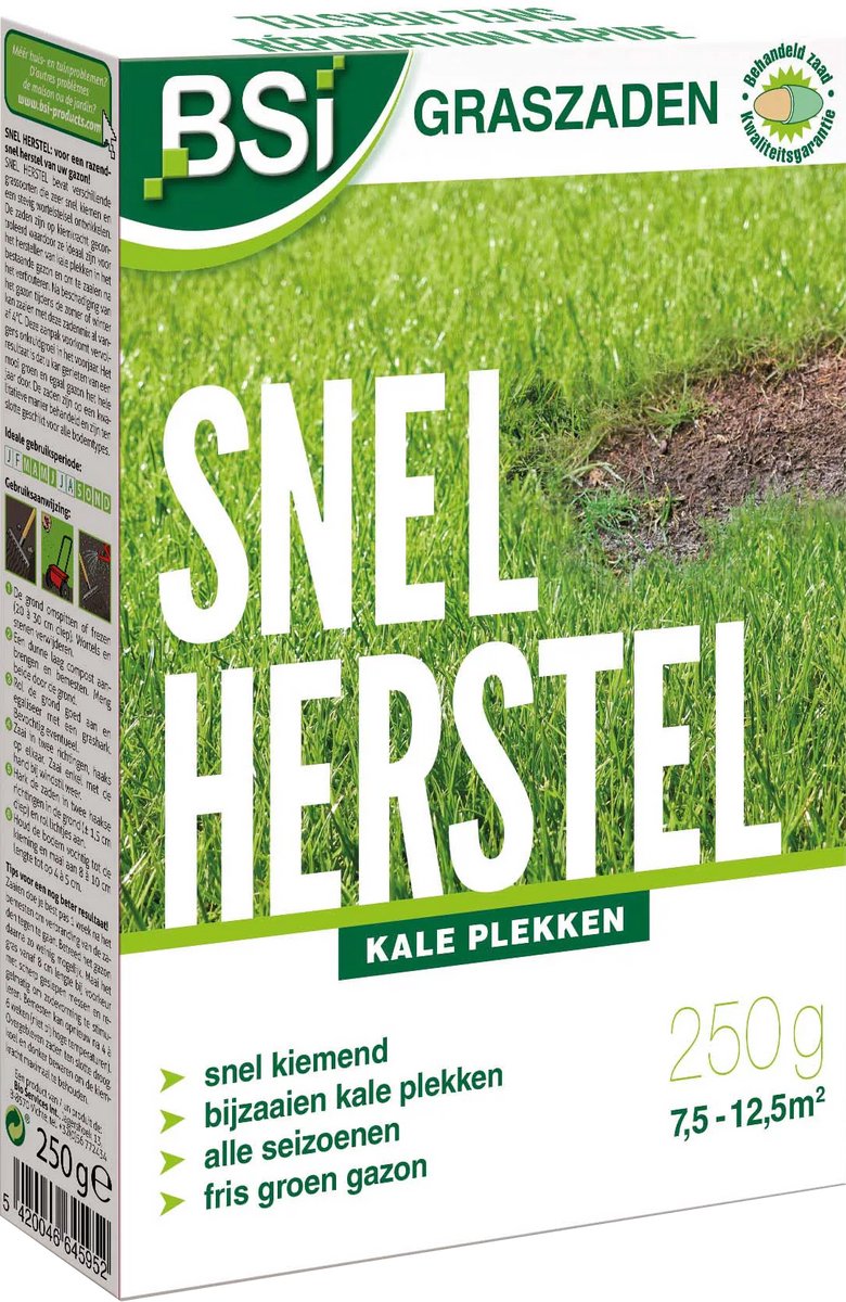 BSI - Graszaad Snel Herstel - 250 g voor 12,5 m²