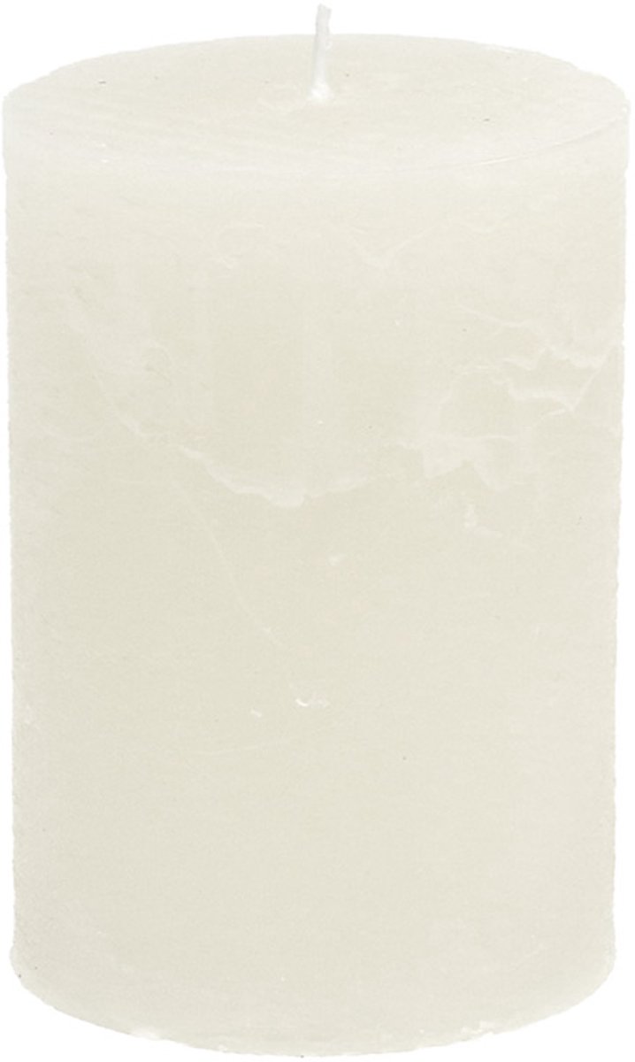 Viana Effen pilaarkaarsen, wit, 70x80mm, 35 uur brandtijd, set van 4, advent