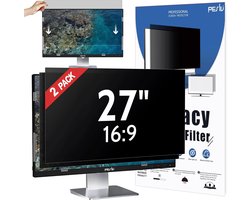 2-Pack Privacy Screenfilter 27 Inch Monitor - Anti Spy, Blauw Licht &Glare Bescherming