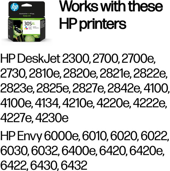 HP 305XL – Inktcartridge – Origineel – Hoge capaciteit – Kleur